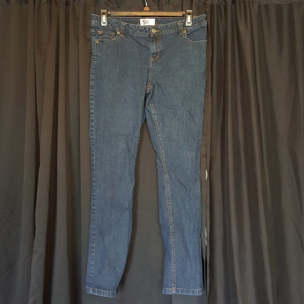 SO Dark Wash Skinny Blue Jeans JR 15